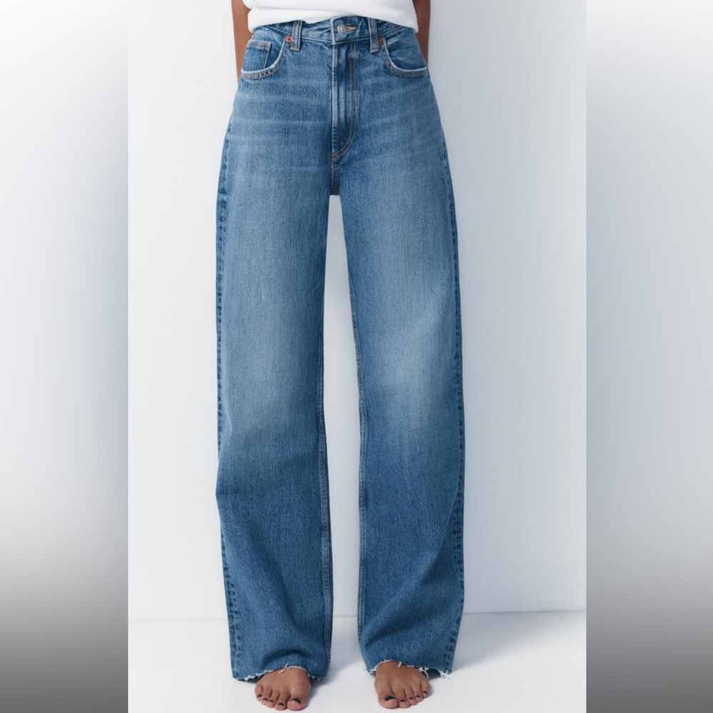 TRF HIGH RISE WIDE LEG JEANS